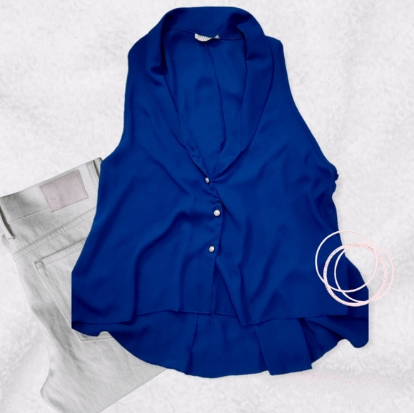 NWOT- NYC Necessary Clothing- Vintage style Sleeveless w/ collar - Picture 3 of 6